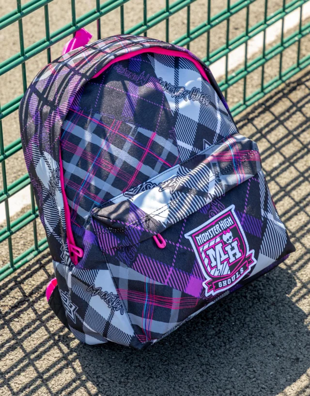 Vanilla Underground Monster High Ghouls Tartan Black Backpack
