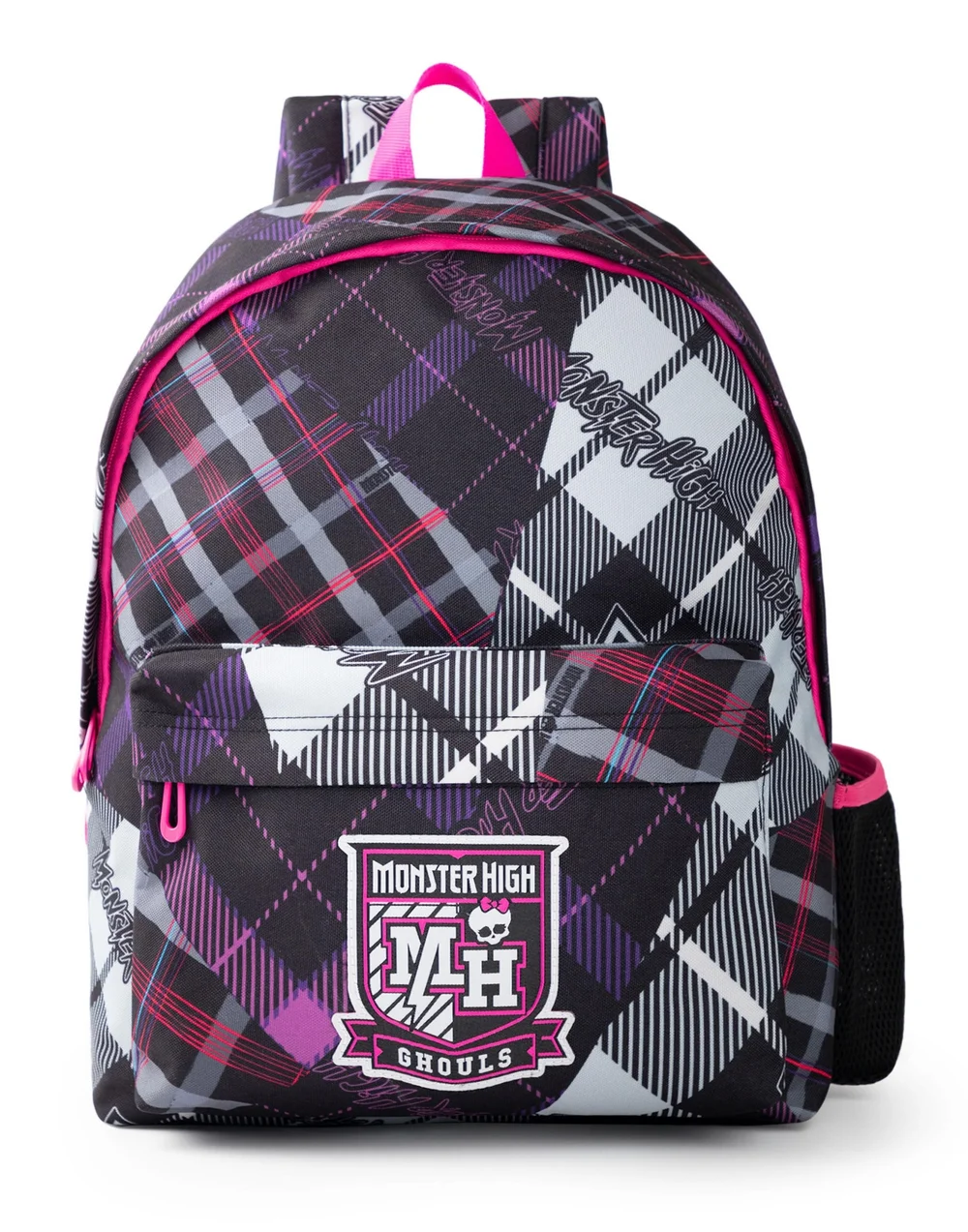 Vanilla Underground Monster High Ghouls Tartan Black Backpack - One Size Image 1