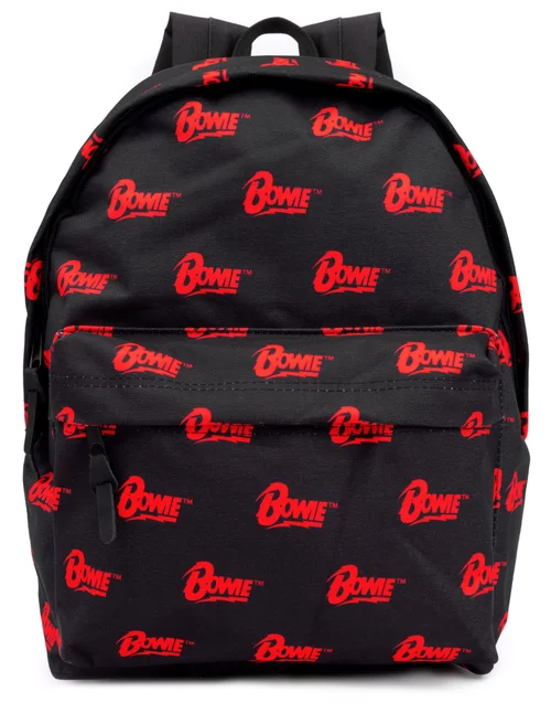 David Bowie Red Logo Black Backpack - One Size Image 2