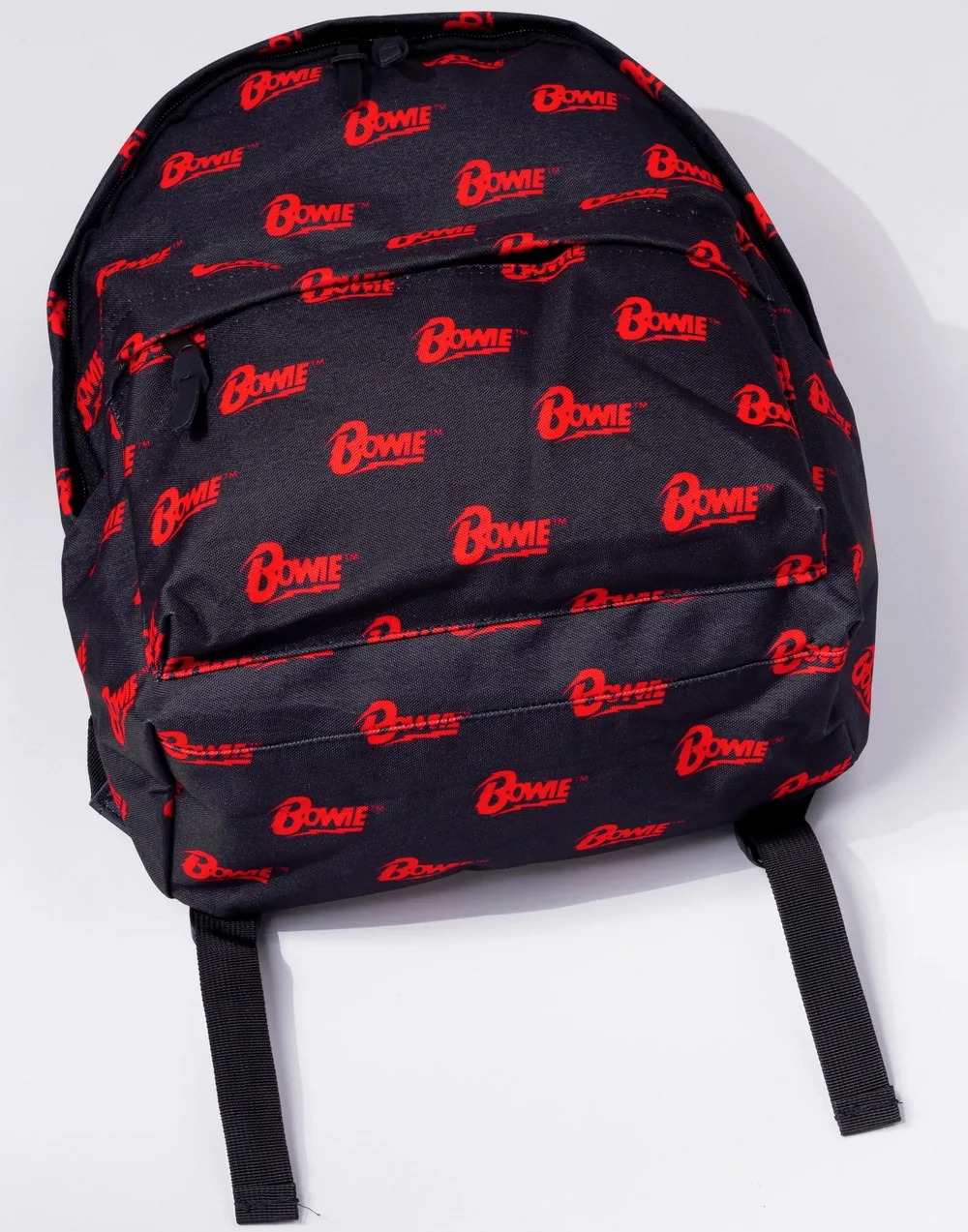 David Bowie Red Logo Black Backpack - One Size Image 3