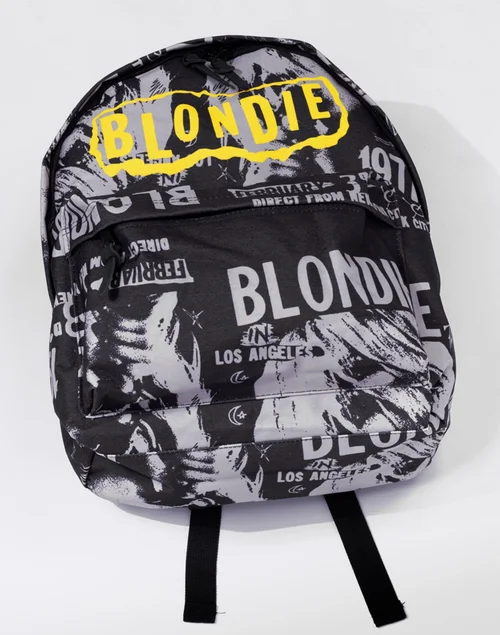 Vanilla Underground Blondie 1977 Band Poster Black Backpack - One Size Image 3