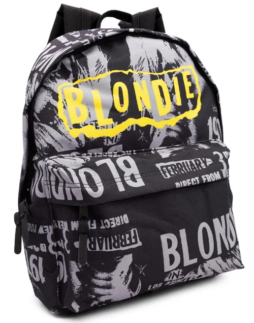 Vanilla Underground Blondie 1977 Band Poster Black Backpack - One Size Image 1