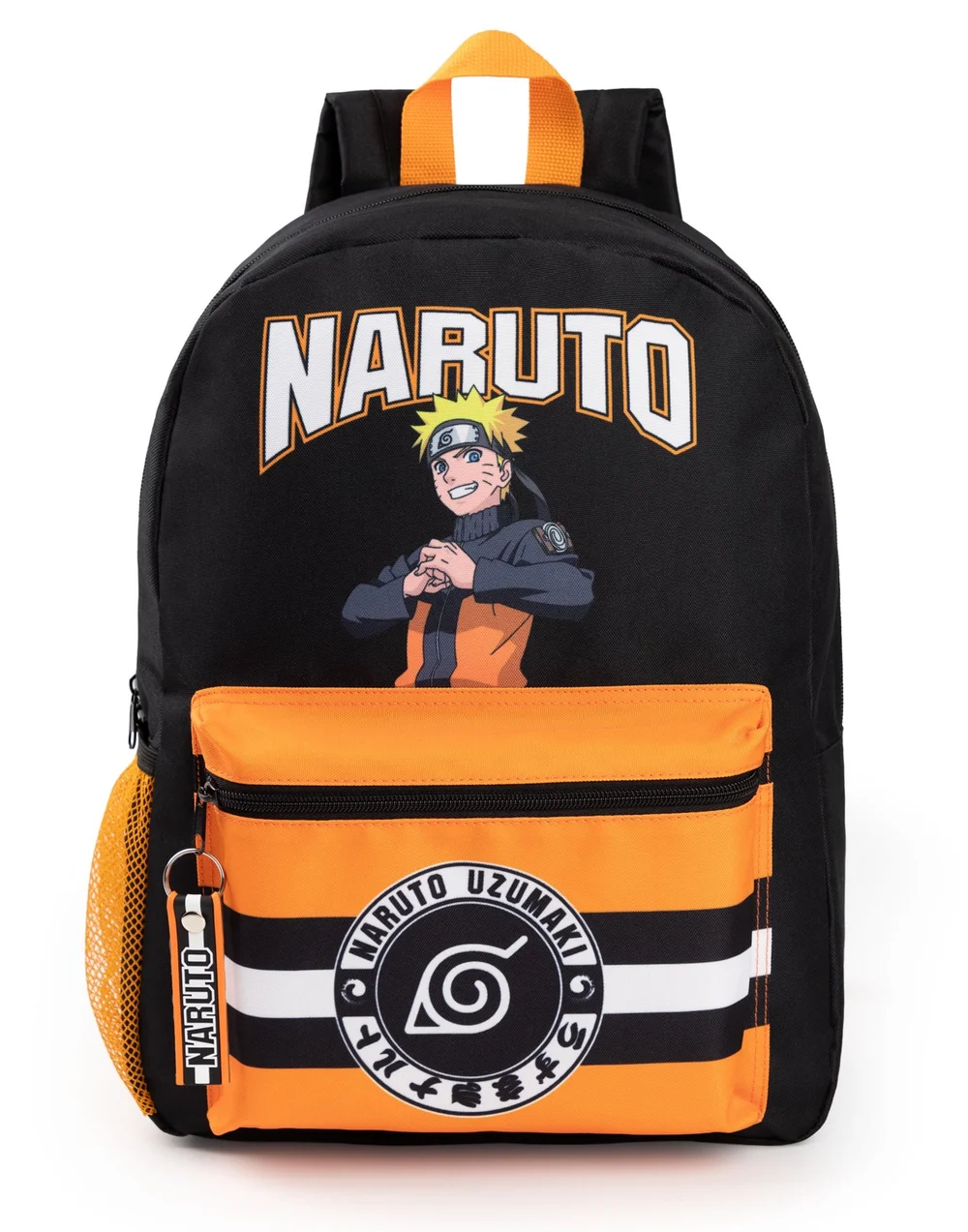 Vanilla Underground Naruto Shippuden Front Printed Black Backpack - One Size Image 1