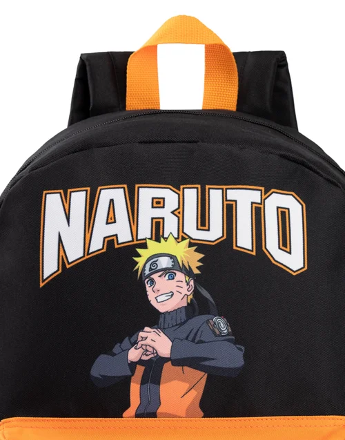 Vanilla Underground Naruto Shippuden Front Printed Black Backpack - One Size Image 3
