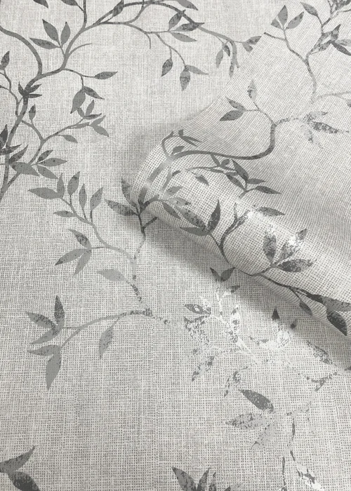 Darcy James Japandi Leaf Grey Wallpaper - One Size Image 4