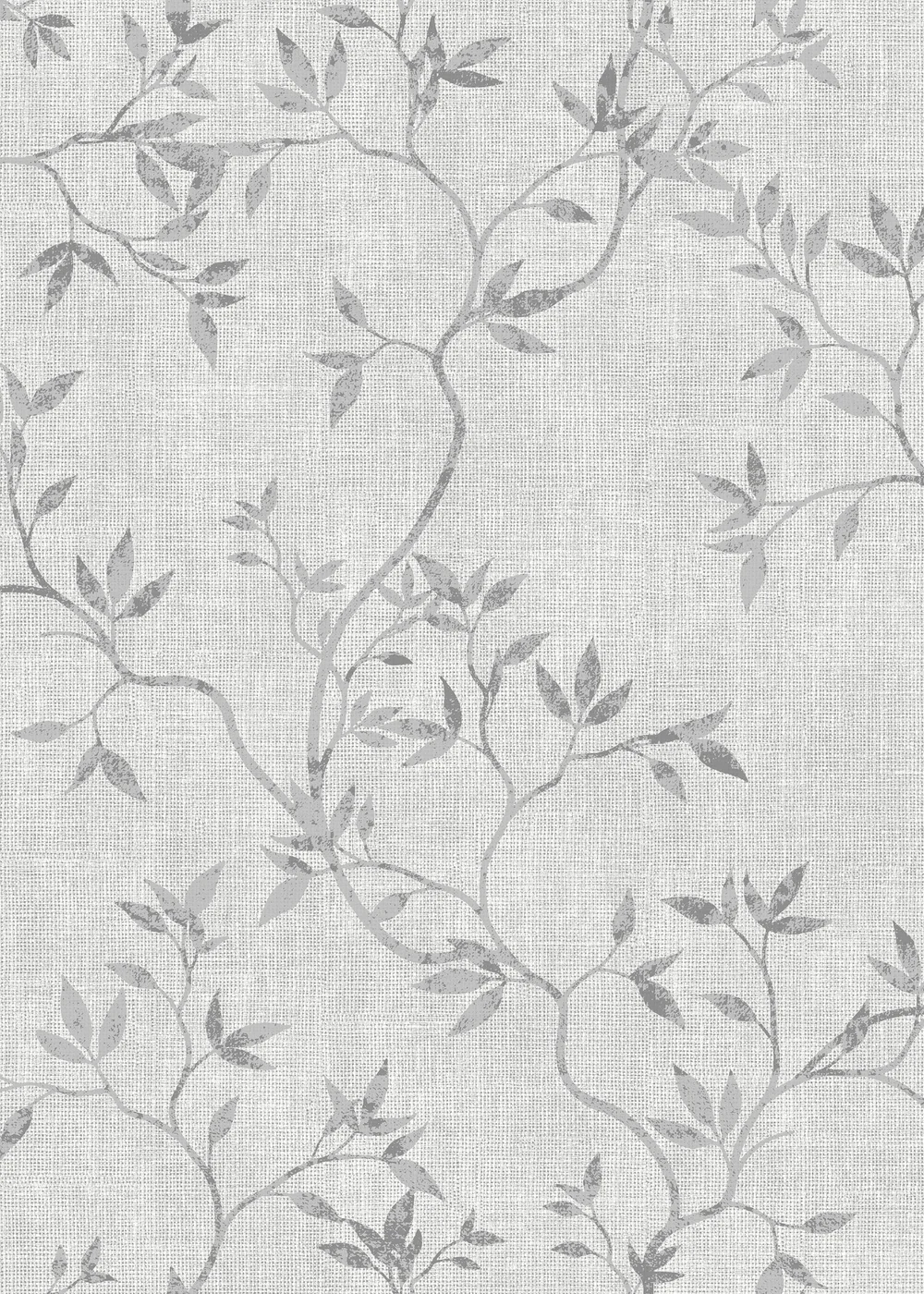 Darcy James Japandi Leaf Grey Wallpaper - One Size Image 1