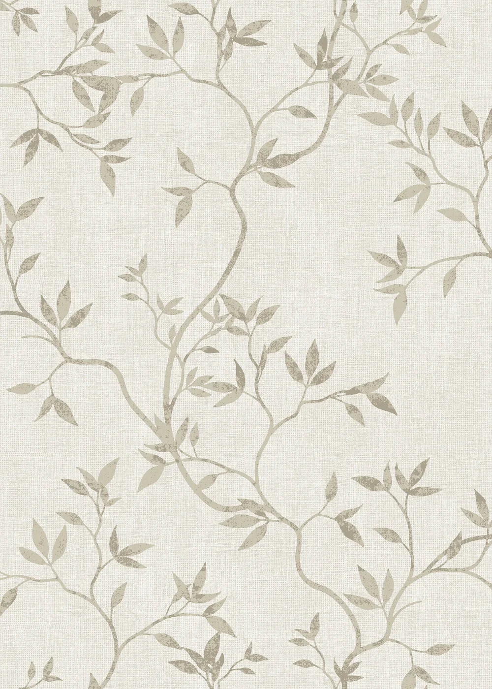 Darcy James Japandi Leaf Cream Wallpaper - One Size Image 1