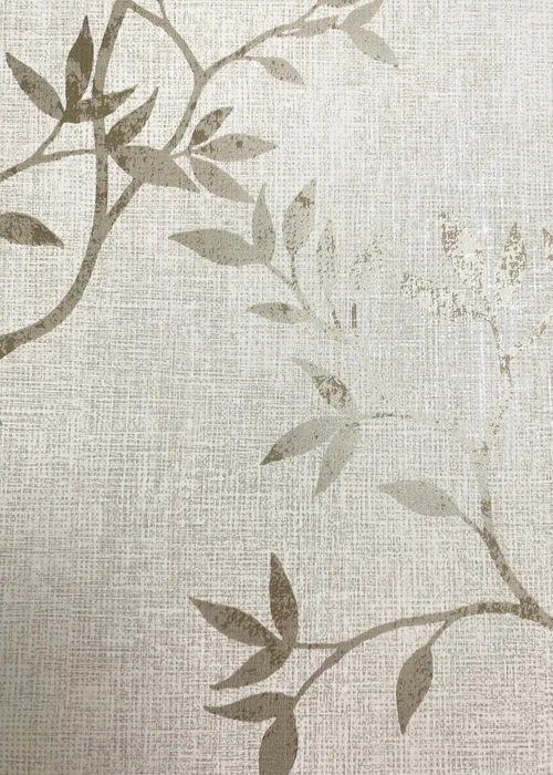 Darcy James Japandi Leaf Cream Wallpaper - One Size Image 3