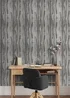 Muriva Soren Charcoal & Silver Wallpaper - One Size Image 5