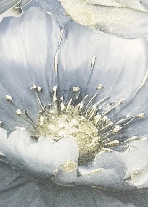 Muriva Aminah Floral Blue Wallpaper - One Size Image 3