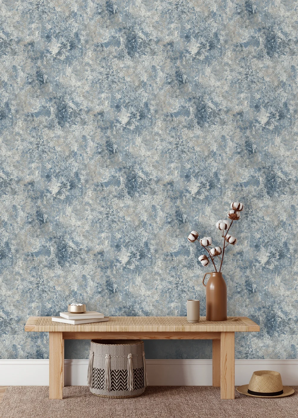 Muriva Perico Stone Blue Wallpaper - One Size Image 2