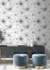 Muriva Lissa Flowers Blue Wallpaper - One Size Image 5