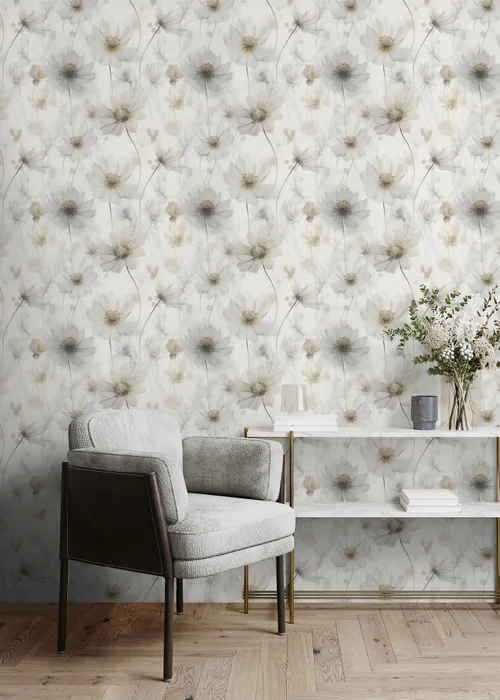 Muriva Lissa Flowers Cream Wallpaper - One Size Image 2