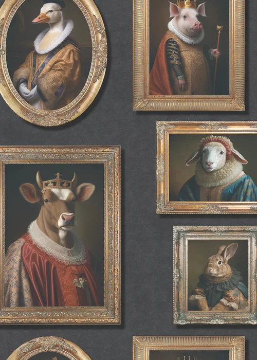 Muriva Regal Animals Wallpaper - One Size Image 1