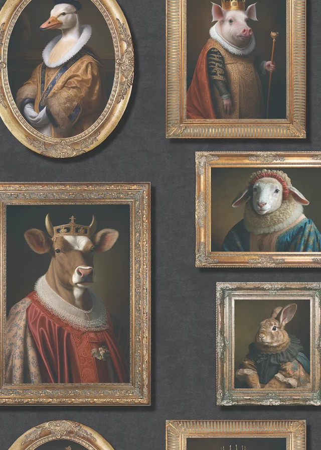 Muriva Regal Animals Wallpaper