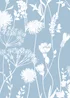 Catherine Lansfield Meadowsweet Floral Blue Wallpaper - One Size Image 1