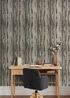 Muriva Soren Charcoal & Gold Wallpaper - One Size Image 5