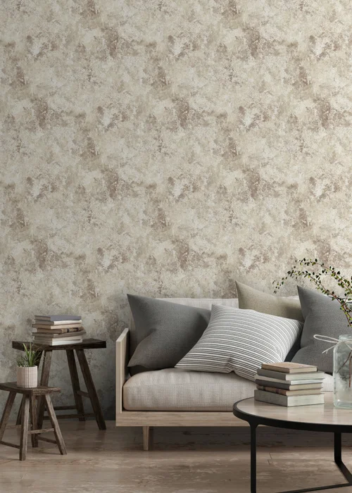 Muriva Perico Stone Cream Wallpaper - One Size Image 2