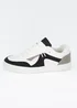 Brave Soul White Faux Leather Trainers - Size 6 Image 4