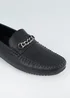 Brave Soul Black PU Loafers - Size 7 Image 2