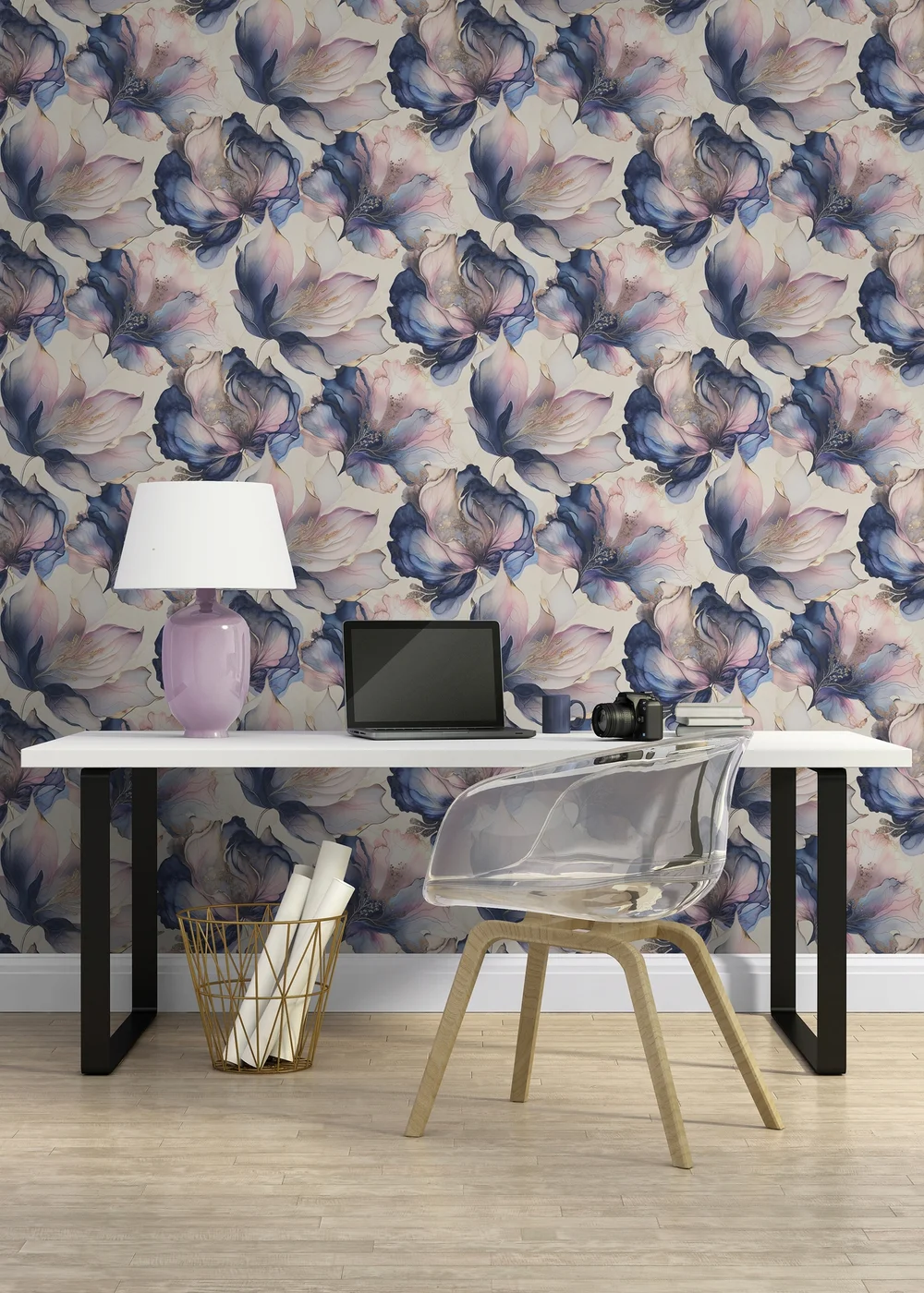 Muriva Elysian Floral Multi Wallpaper - One Size Image 2