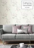 Catherine Lansfield Canterbury Floral Cream & Pink Wallpaper - One Size Image 5