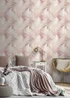 Muriva Plumes Blush Wallpaper - One Size Image 5
