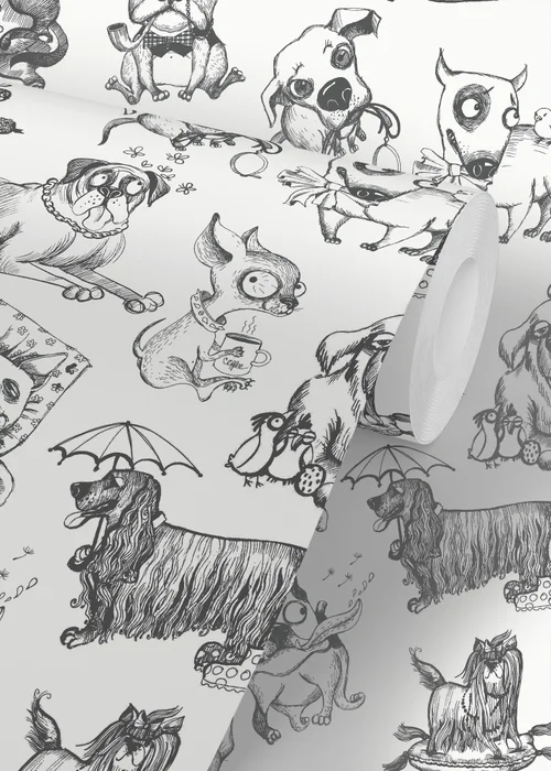 Muriva Pooches Wallpaper - One Size Image 4