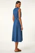 Roman Denim Panel Detail Midi Dress - 010 Image 3