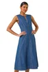 Roman Denim Panel Detail Midi Dress - 010 Image 1