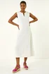 Roman White Panel Detail Midi Dress - 018 Image 2