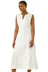 Roman White Panel Detail Midi Dress - 018 Image 1
