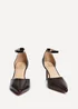 Linzi Thea Brown Faux Leather Classic Stiletto Court Heel - Size 4 Image 3