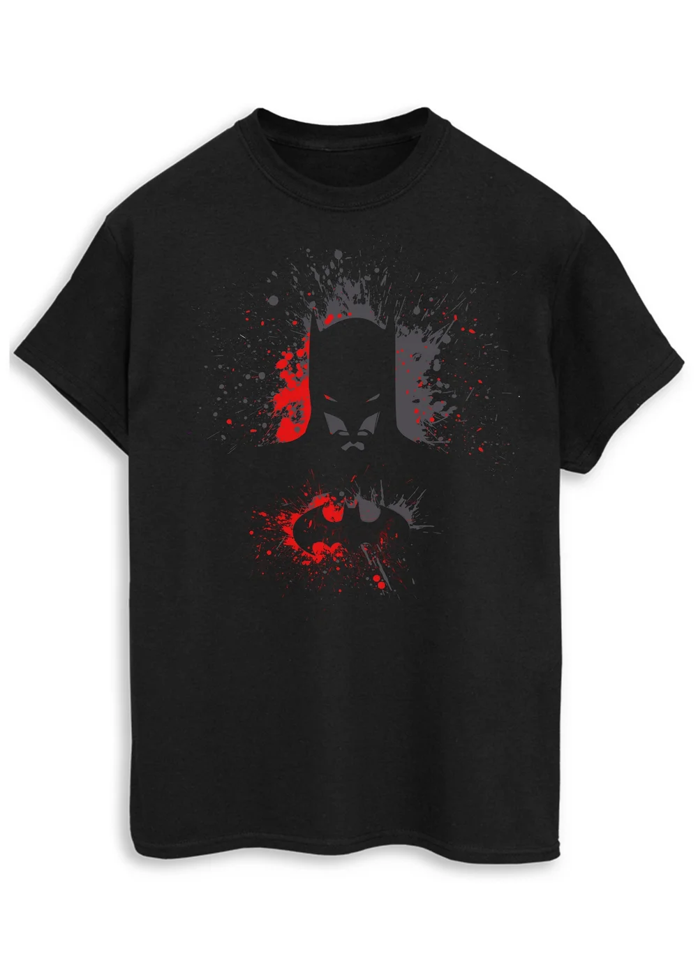 Spiral Galaxy DC Comics Batman Splash Black Graphic T-Shirt - Extra Large Image 1