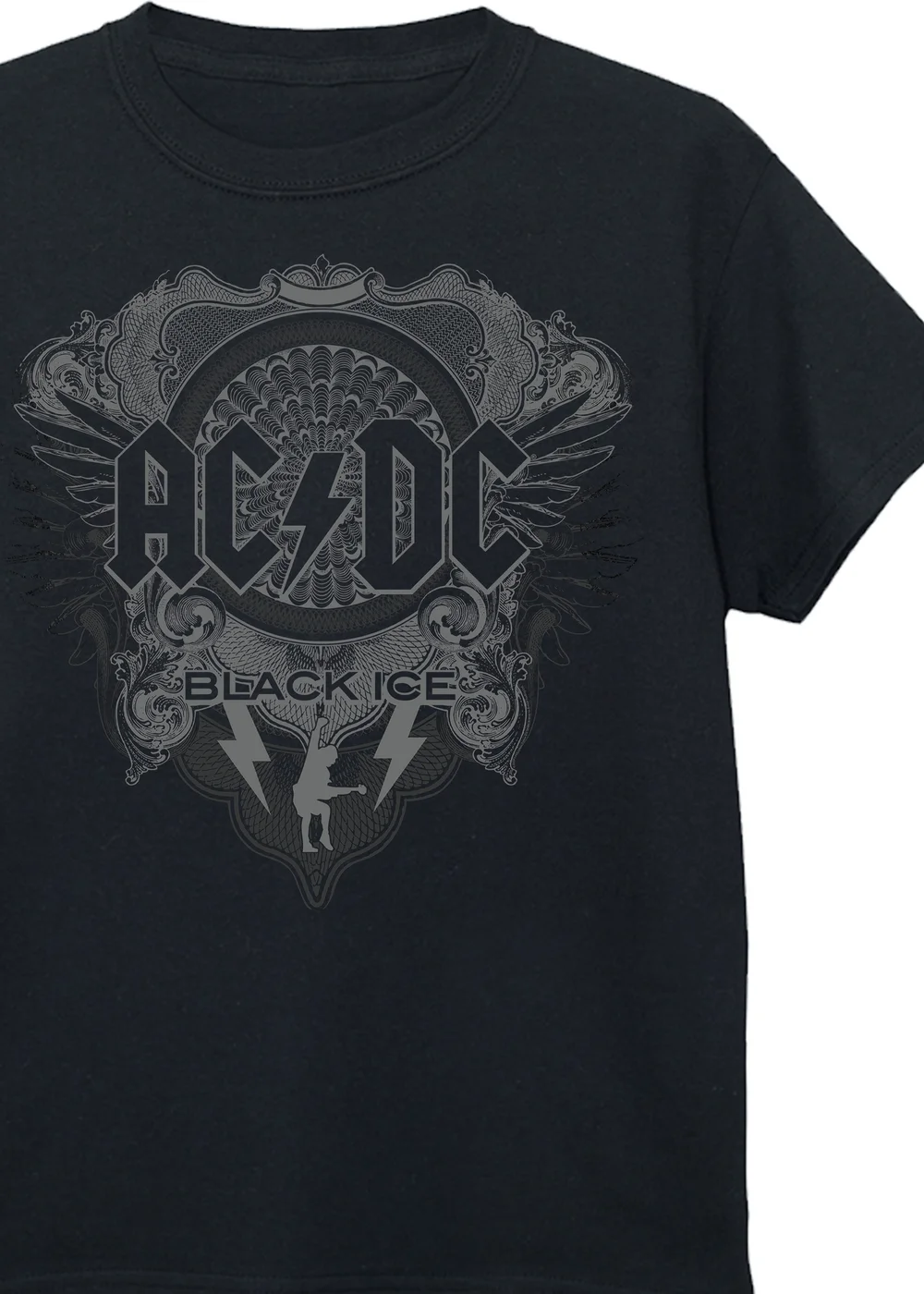 ACDC Black Ice Kids Graphic Music T-Shirt (3-13 Years) - Age 3-4 Years Image 2