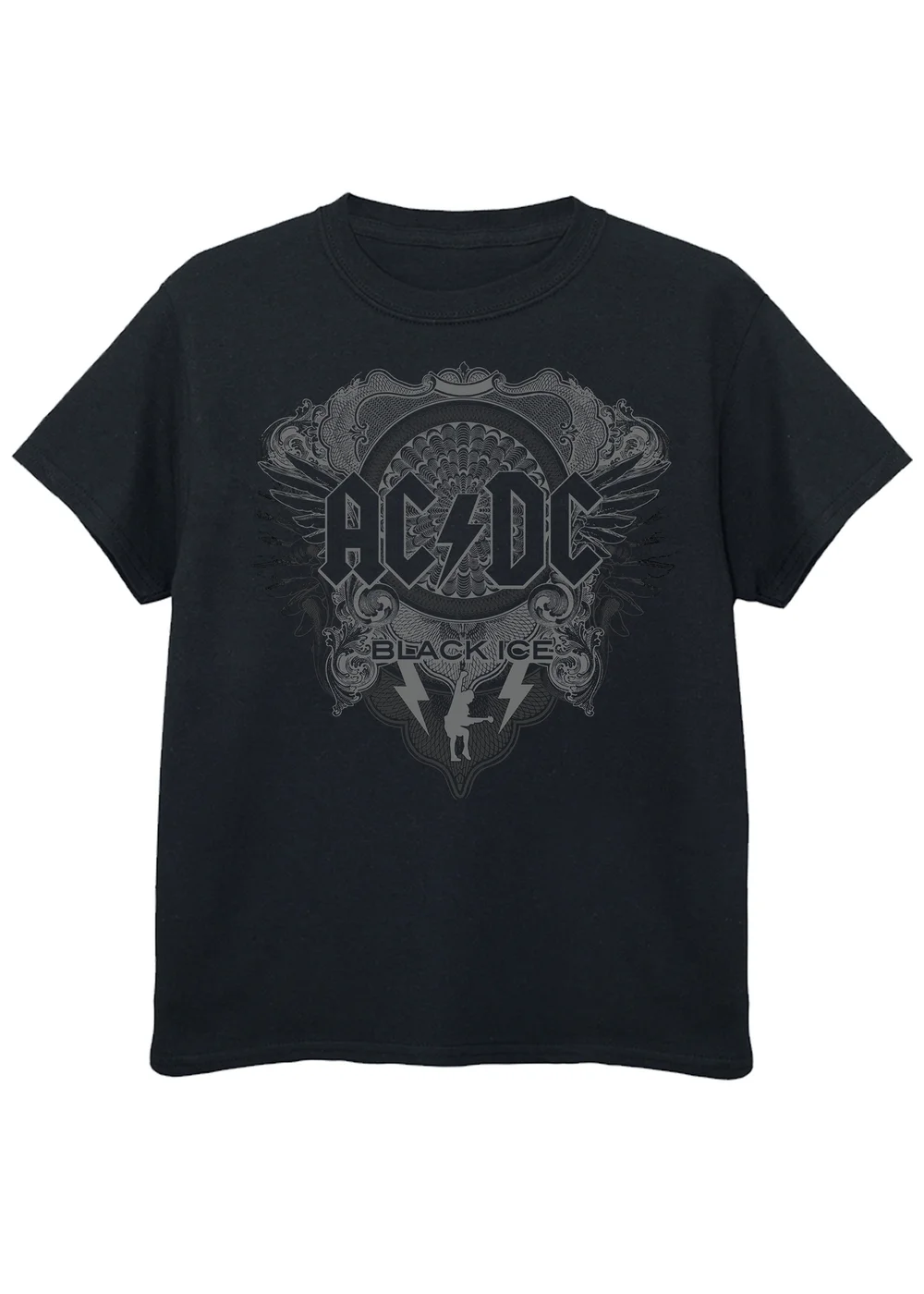 ACDC Black Ice Kids Graphic Music T-Shirt (3-13 Years) - Age 3-4 Years Image 1