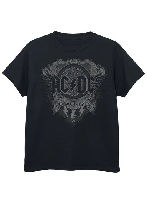 ACDC Black Ice Kids Graphic Music T-Shirt (3-13 Years) - Age 3-4 Years Image 1
