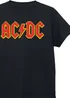Ada & Ted ACDC Logo Kids Black Graphic Music T-Shirt (3-13 Years) - Age 7-8 Years Image 2
