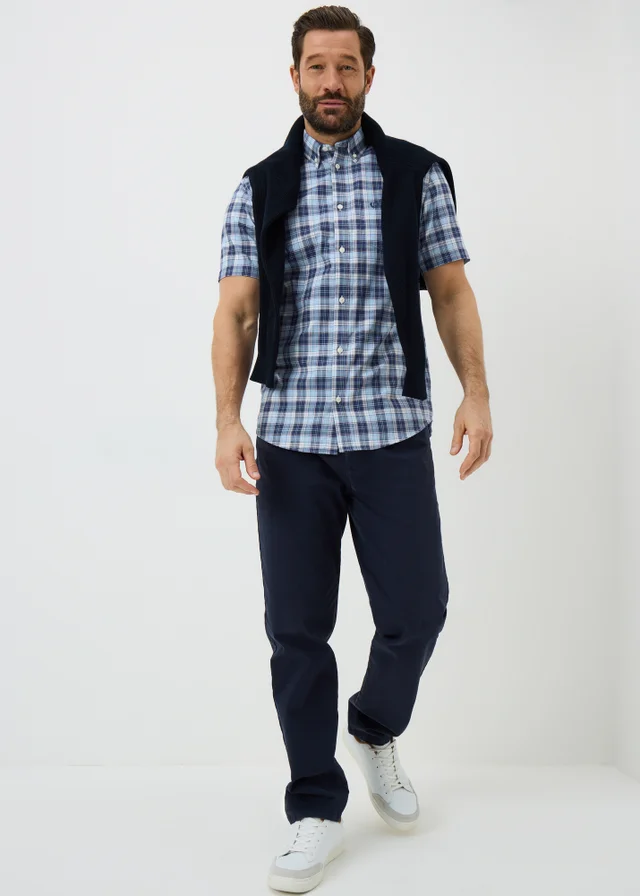 Lincoln Blue Short Sleeve Oxford Shirt