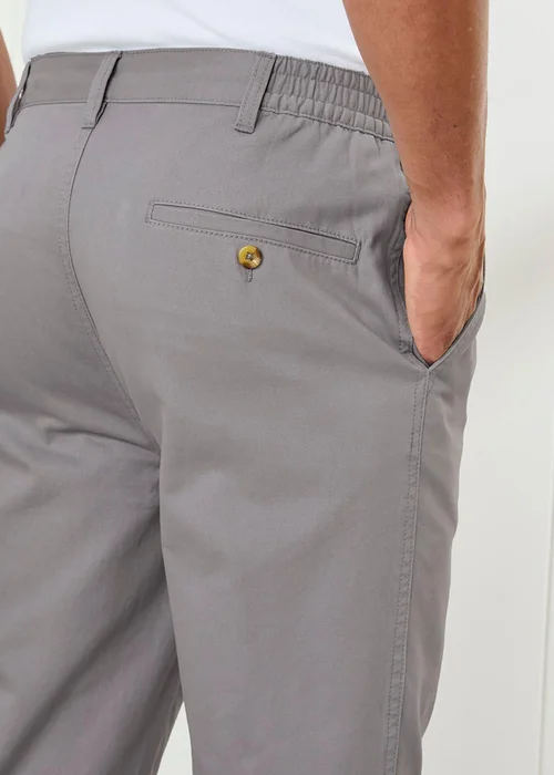 Cotton Traders Soft Grey Pleat Front Comfort Trousers - 34/L29 Image 4