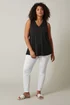 Evans Curve Black Modal Rich Vest Top - Size 30-32 Image 2