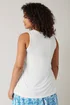 Evans Curve White Modal Rich Vest Top - Size 16 Image 3