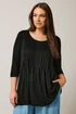 Evans Curve Black Pintuck Modal Rich Top - Size 26-28 Image 1
