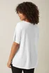 Evans Curve White Short Sleeve Modal Rich T-Shirt - Size 30-32 Image 3
