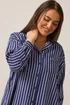 EVANS Curve Blue & White Stripe Girlfriend Shirt - Size 18 Image 5