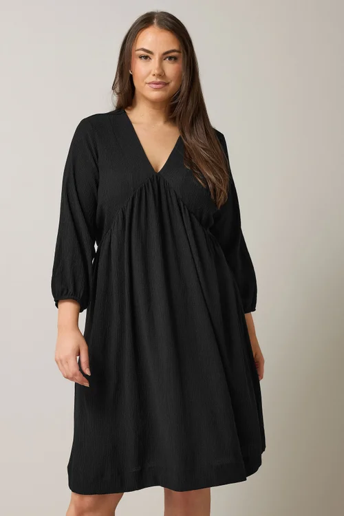 Evans Curve Black Crepe Midi Dress - 16 Image 1
