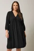 Evans Curve Black Crepe Midi Dress - 16 Image 1