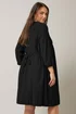Evans Curve Black Crepe Midi Dress - 16 Image 3