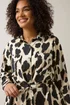 EVANS Curve Natural Brown Leopard Print Shirt - Size 30-32 Image 5