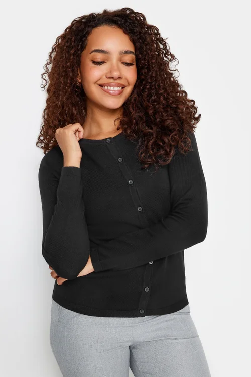 M&Co Black Button Down Cardigan - Size 14-16 Image 4